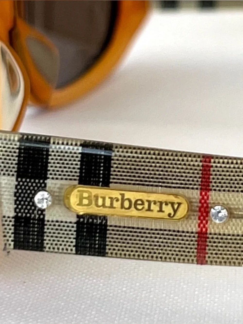 BURBERRY M-6937 1353 Kids Brown Lenses Burgundy Frame Checker Temples Sunglasses